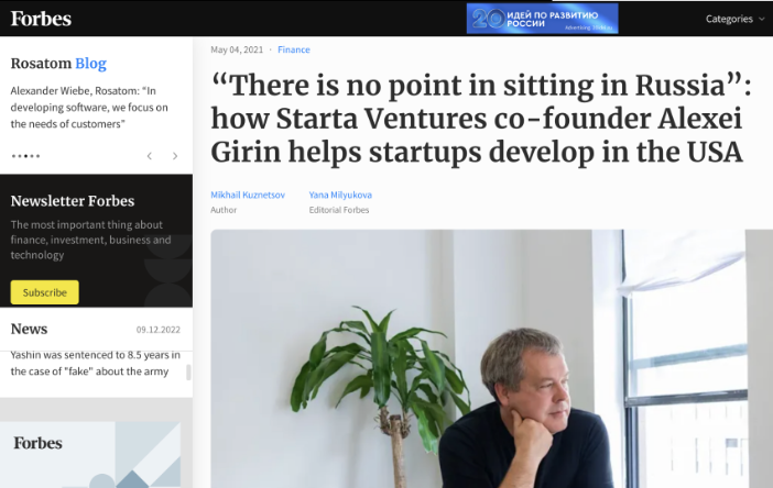 Forbes — Starta Ventures